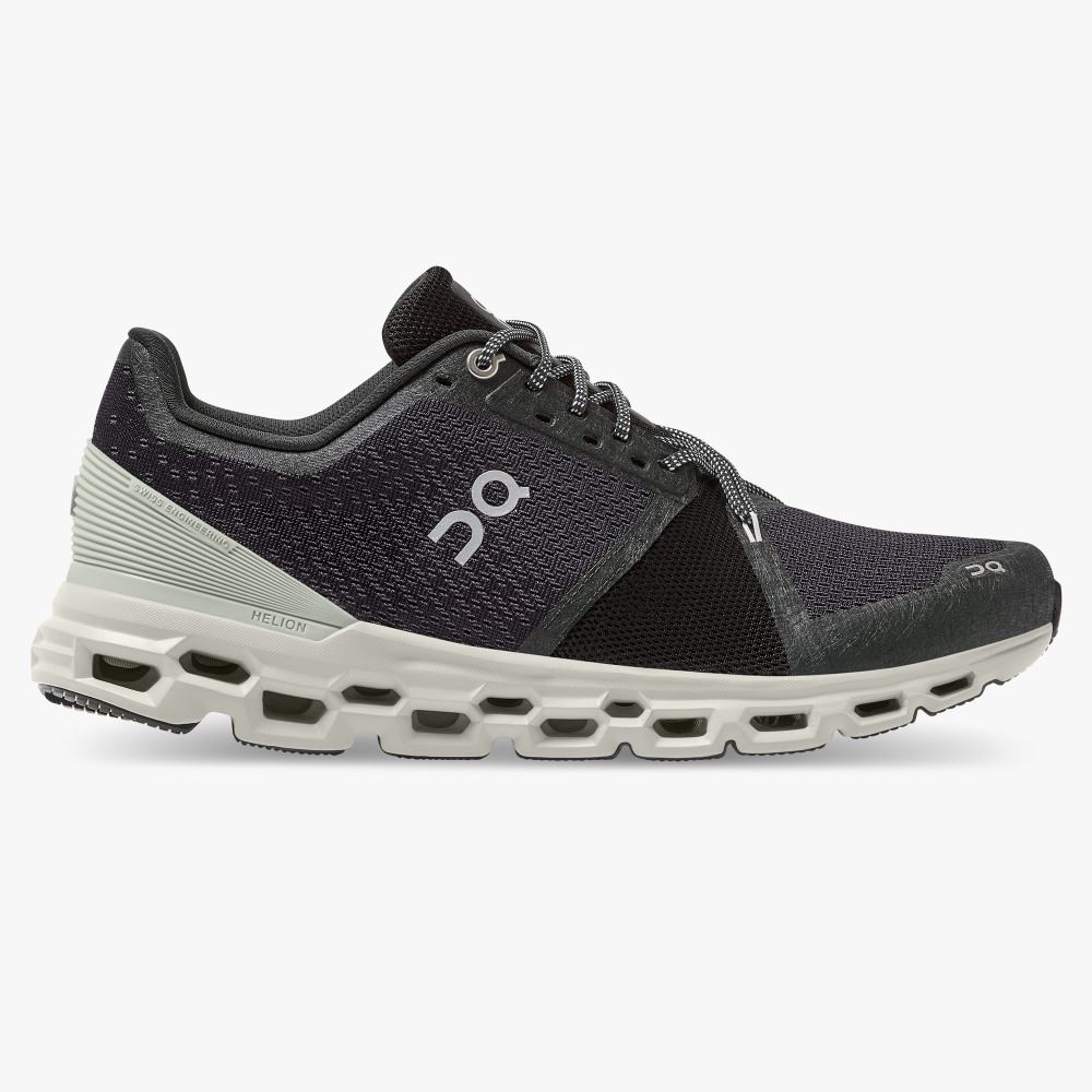 Sapatilhas Corrida Estrada On Running Cloudstratus Masculino Pretas | JPV1035ME