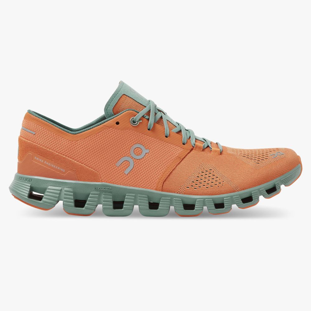 Sapatilhas Corrida Estrada On Running Cloud X Masculino Laranja | XPU7926TT