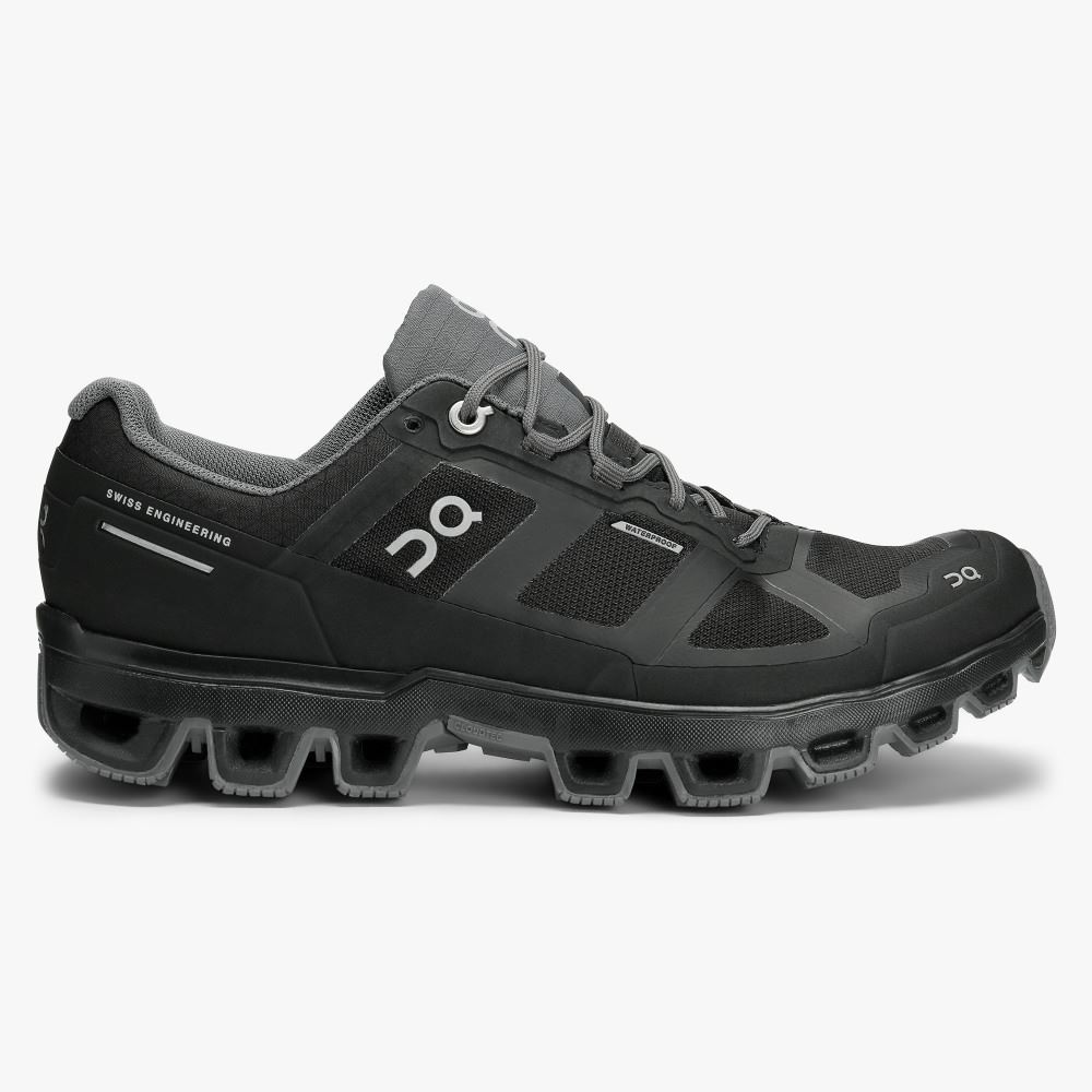 Sapatilhas Trail Running On Running Cloudventure Feminino Pretas | BHC1963WX