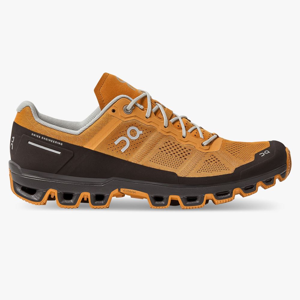 Sapatilhas Trail Running On Running Cloudventure Masculino Marrom | GLB4491WA