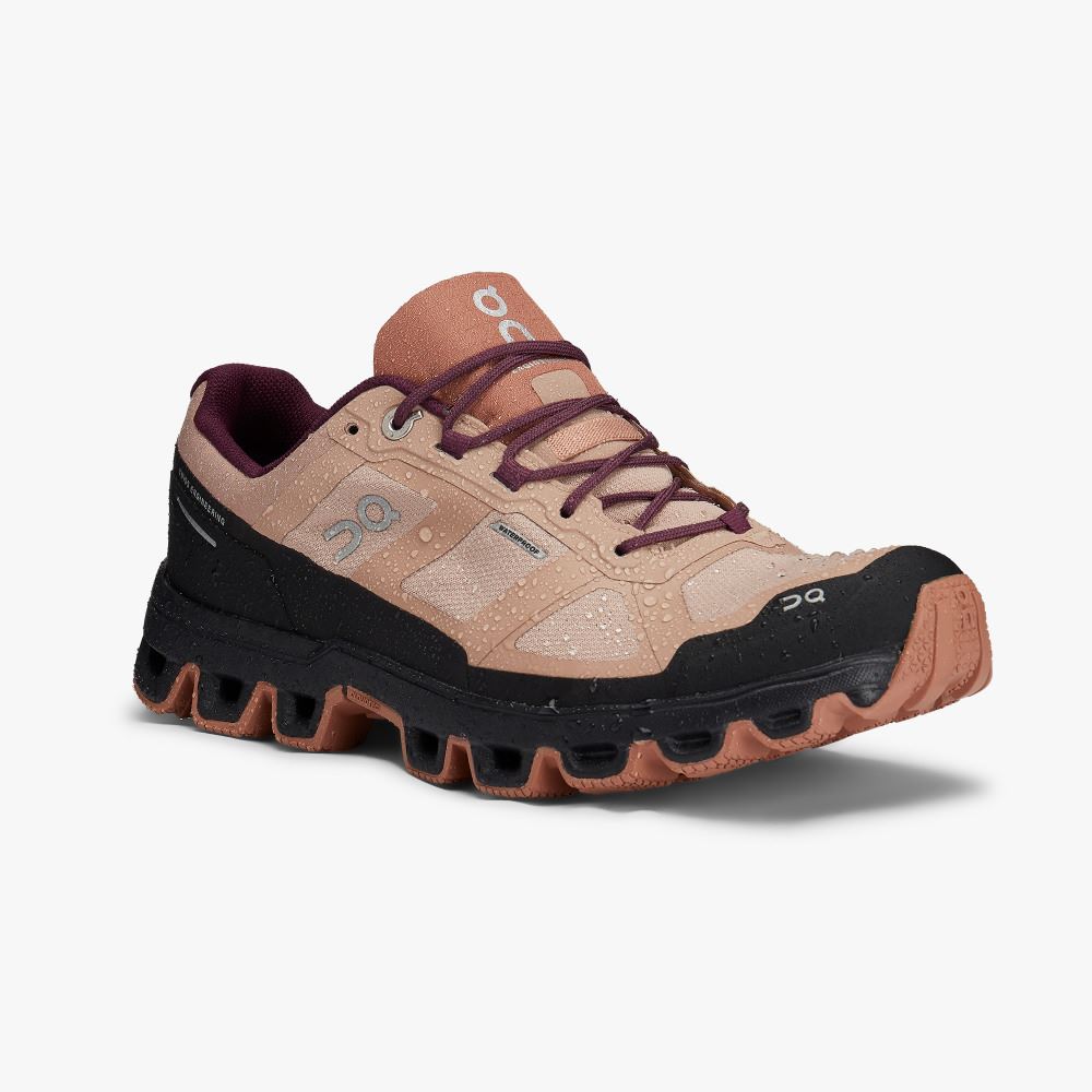 Sapatilhas Trail Running On Running Cloudventure Feminino Luz Marrom | JGP479NW