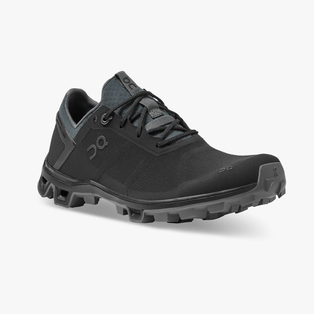 Sapatilhas Trail Running On Running Cloudventure Feminino Pretas | LTG6375IF