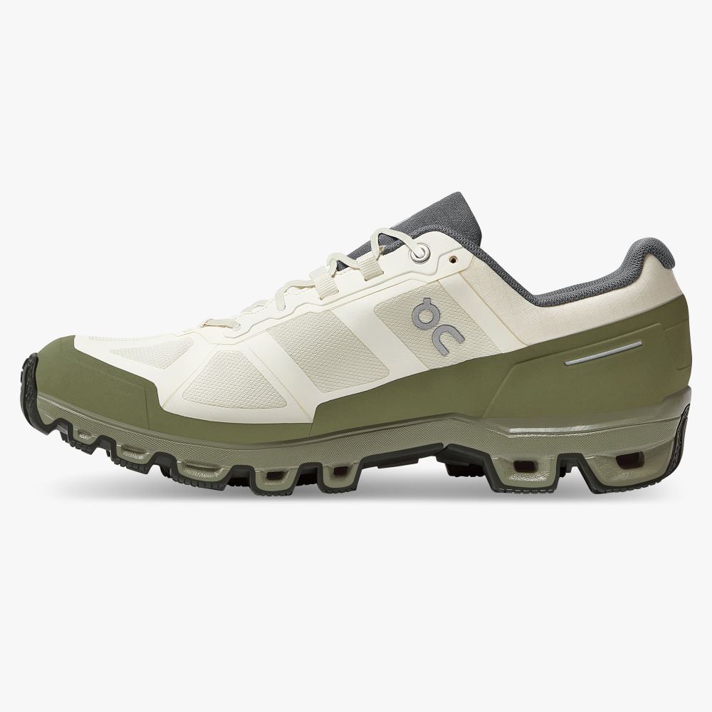 Sapatilhas Trail Running On Running Cloudventure Masculino Branco Verde Oliva | WZP4881KI