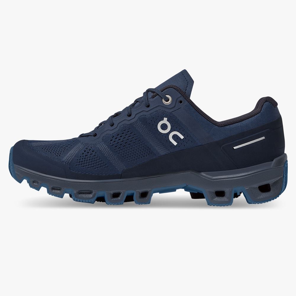 Sapatilhas Trail Running On Running Cloudventure Feminino Azul Marinho | XWV8454XI