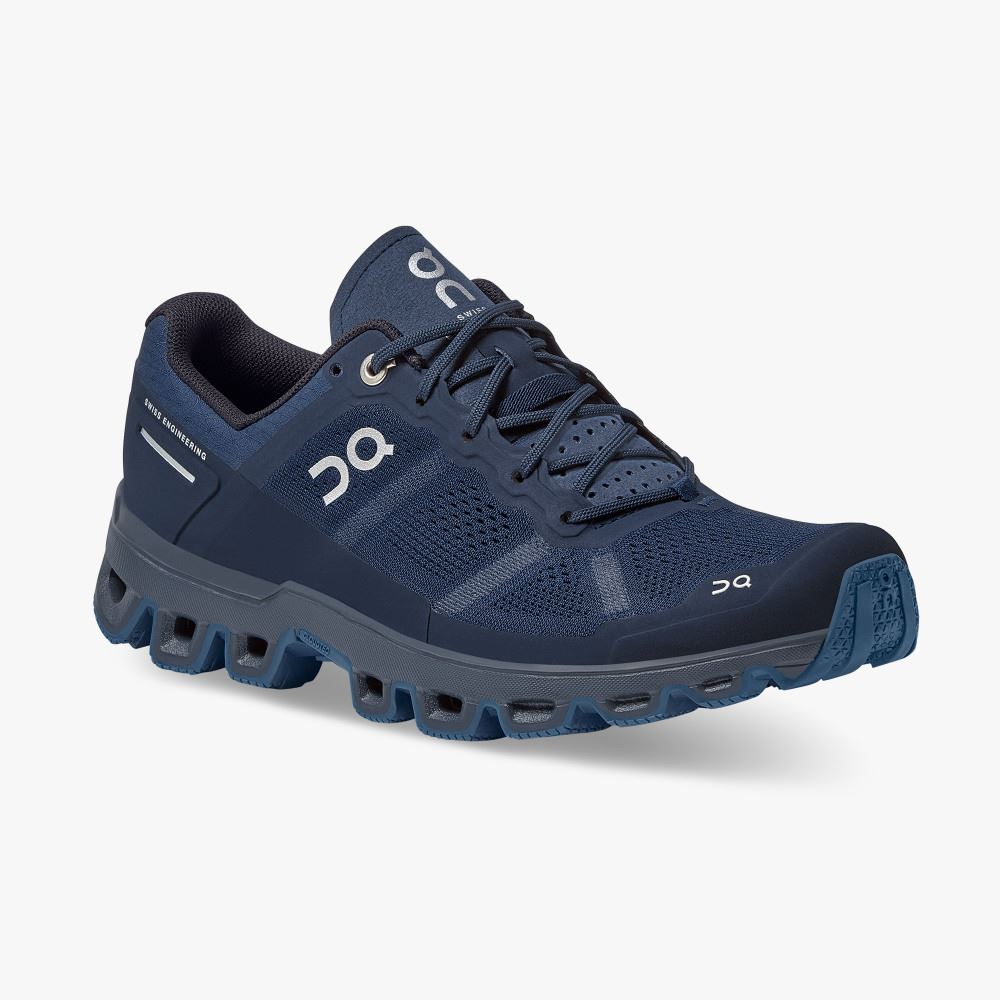 Sapatilhas Trail Running On Running Cloudventure Feminino Azul Marinho | XWV8454XI