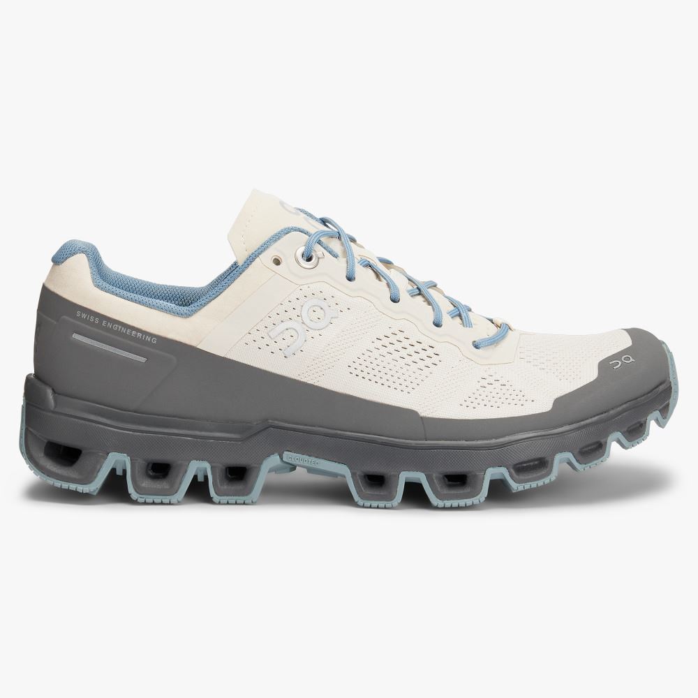 Sapatilhas Trail Running On Running Cloudventure Feminino Branco Cinzentas | YII9972GK