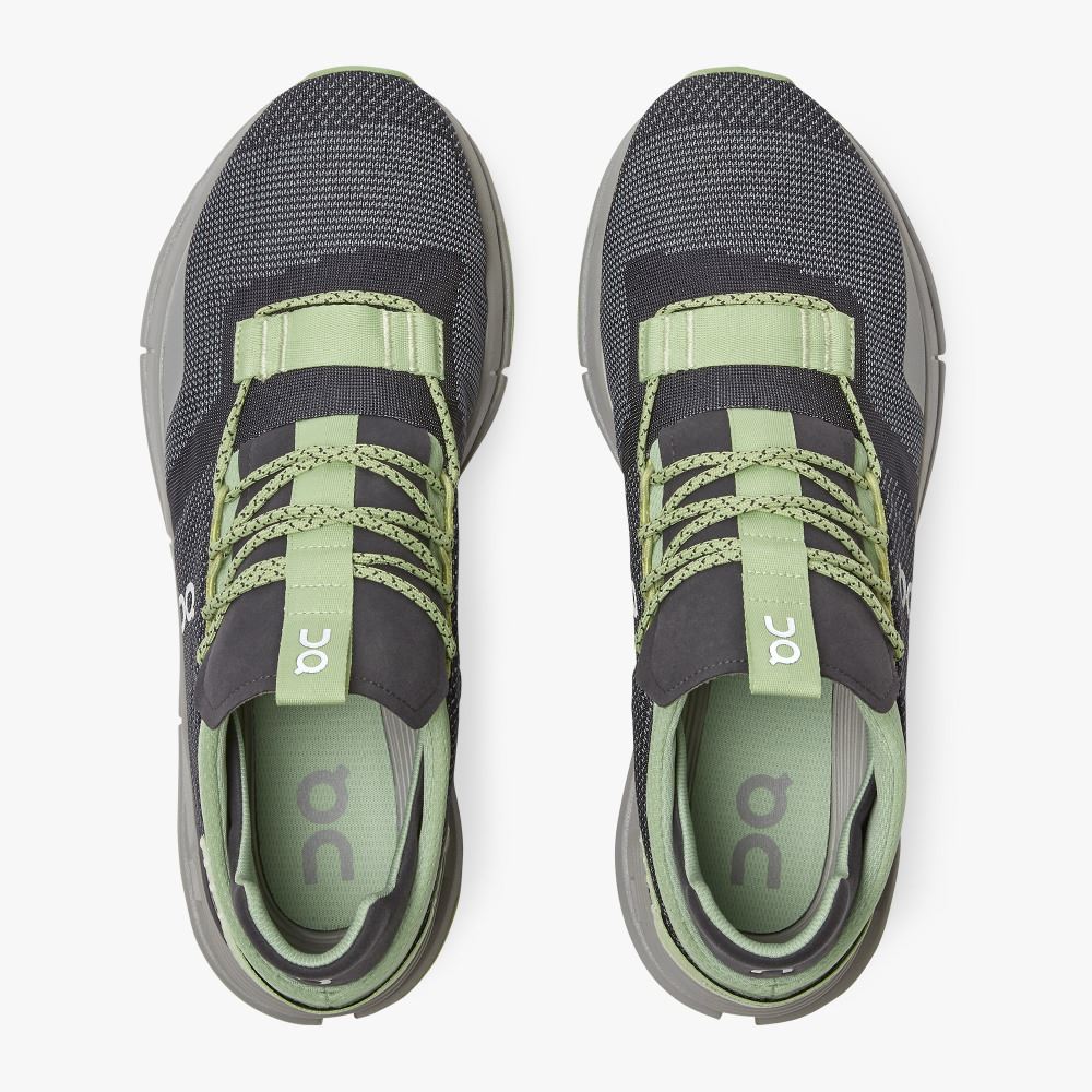 Tenis On Running Cloudnova Masculino Pretas Verdes | KUK5810EF