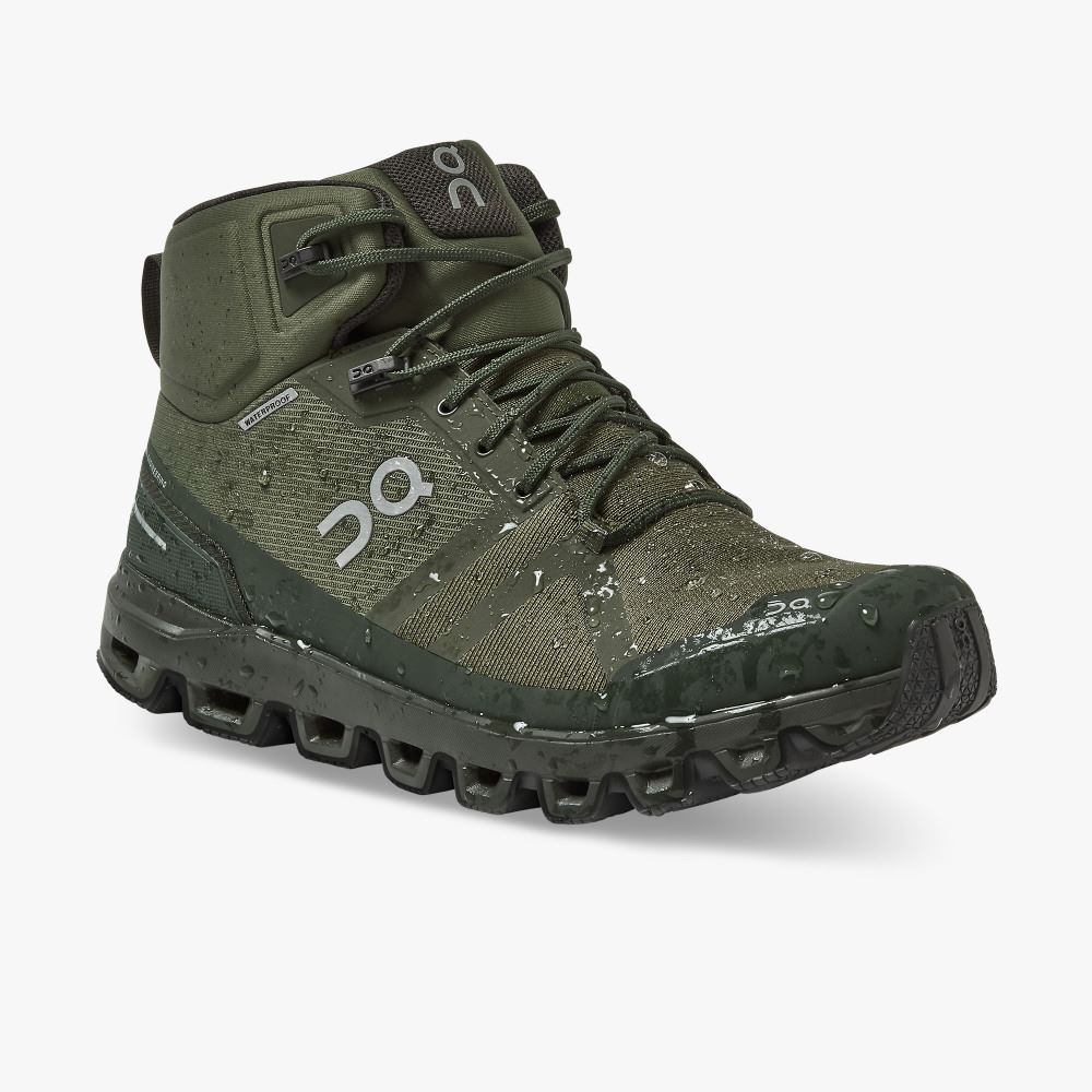 Tênis De Caminhada On Running Cloudrock Masculino Verde Oliva | FNO225GF